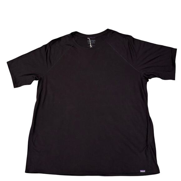 Patagonia Capilene Cool Trail Shirt Men's XL Black Performance Short Sleeve Tee - Picture 1 of 7